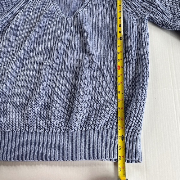 Free People Off Shoulder Cutout Pullover Chunky Knit Top Stretch Sweater, Size L - Picture 8 of 12